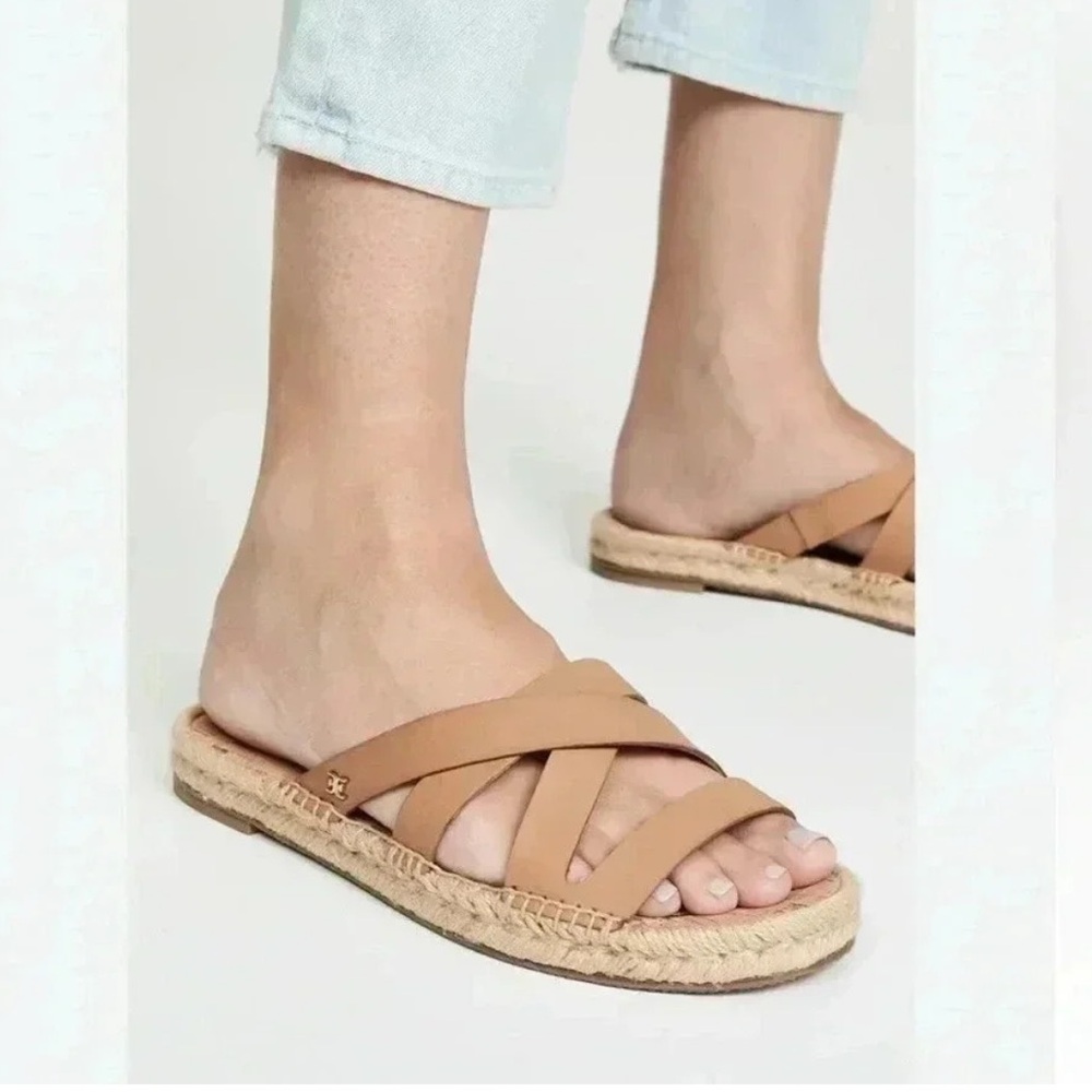 Sam Edelman Averie Espadrille Leather Slide Sandals